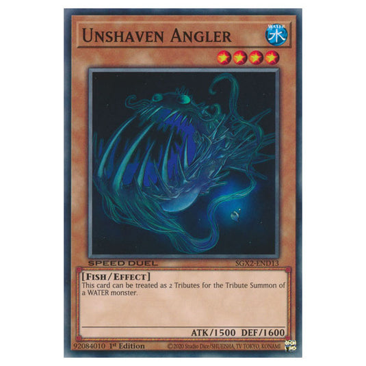 Yu-Gi-Oh! - Speed Duel GX: Midterm Paradox - Unshaven Angler (Common) SGX2-END13