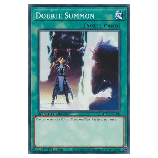 Yu-Gi-Oh! - Speed Duel GX: Midterm Paradox - Double Summon (Common) SG Yu-Gi-Oh! - Speed Duel GX: Midterm Paradox - Double Summon (Common) SG