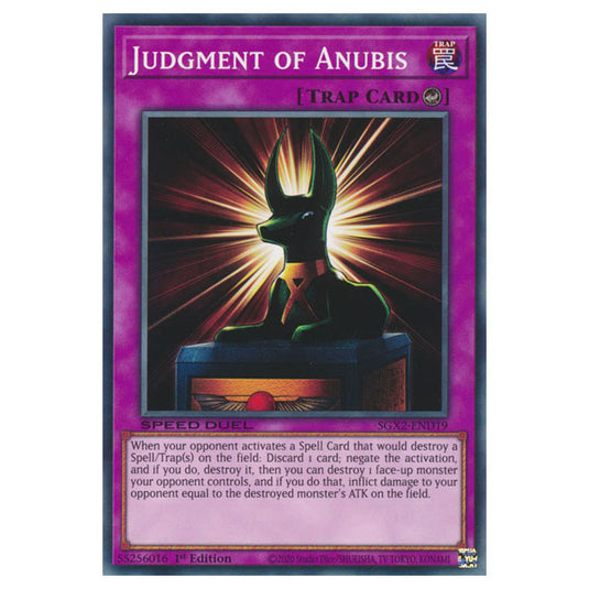 Yu-Gi-Oh! - Speed Duel GX: Midterm Paradox - Judgment of Anubis (Common) SGX2-END19