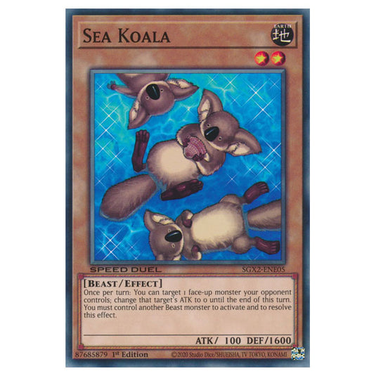 Yu-Gi-Oh! - Speed Duel GX: Midterm Paradox - Sea Koala (Common) SGX2-ENE05