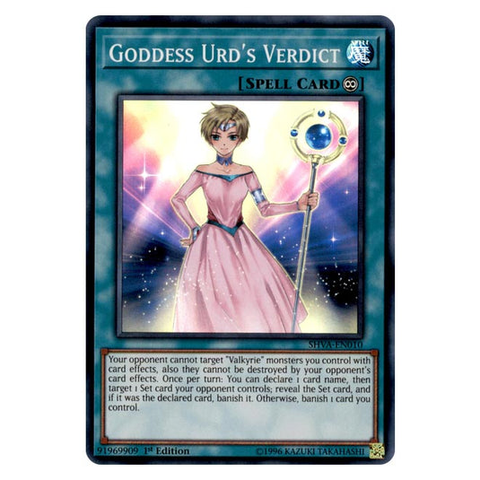 Yu-Gi-Oh! - Shadows in Valhalla - Goddess Urd&#039;s Verdict (Super Rare) SHVA-EN010