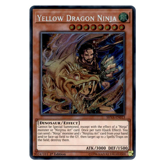 Yu-Gi-Oh! - Shadows in Valhalla - Yellow Dragon Ninja (Secret Rare) SHVA-EN013