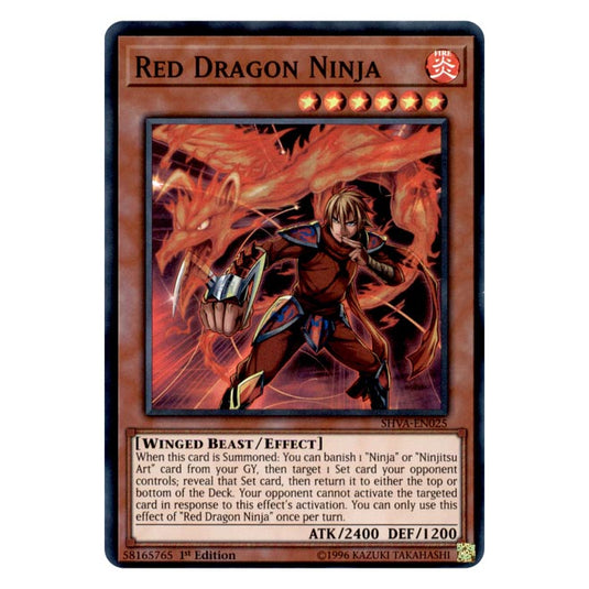Yu-Gi-Oh! - Shadows in Valhalla - Red Dragon Ninja (Super Rare) SHVA-EN025
