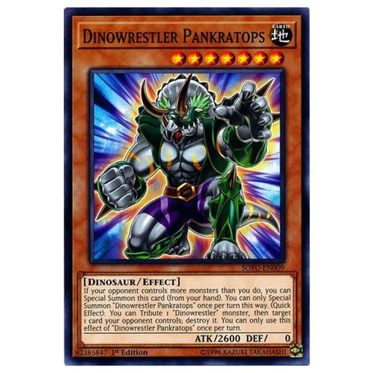 Yu-Gi-Oh! - Soul Fusion - Dinowrestler Pankratops (Common) SOFU-009