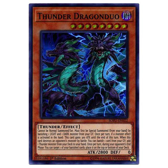 Yu-Gi-Oh! - Soul Fusion - Thunder Dragonduo (Super Rare) SOFU-022