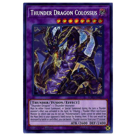 Yu-Gi-Oh! - Soul Fusion - Thunder Dragon Colossus (Secret Rare) SOFU-036