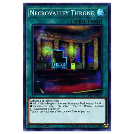 Yu-Gi-Oh! - Soul Fusion - Necrovalley Throne (Super Rare) SOFU-055