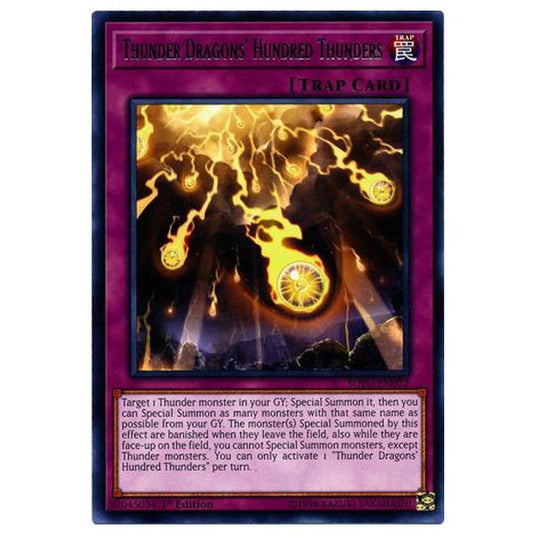 Yu-Gi-Oh! - Soul Fusion - Thunder Dragons&#039; Hundred Thunders (Rare) SOFU-072