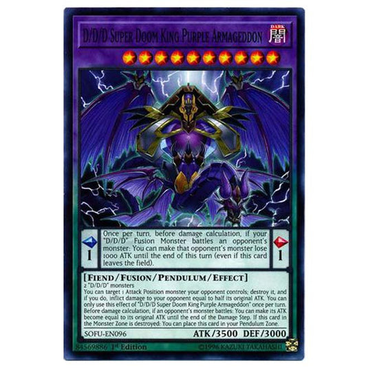 Yu-Gi-Oh! - Soul Fusion - D/D/D Super Doom King Purple Armageddon (Common) SOFU-096