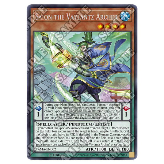 Yu-Gi-Oh! - Tactical Masters - Saion the Vaylantz Archer (Rare) TAMA-EN002