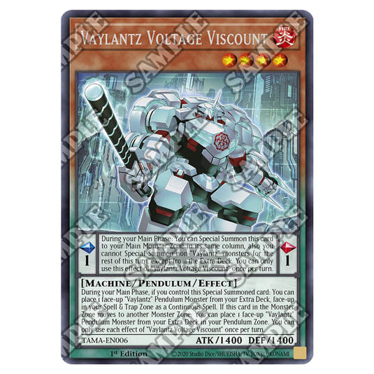 Yu-Gi-Oh! - Tactical Masters - Vaylantz Voltage Viscount (Rare) TAMA-EN006