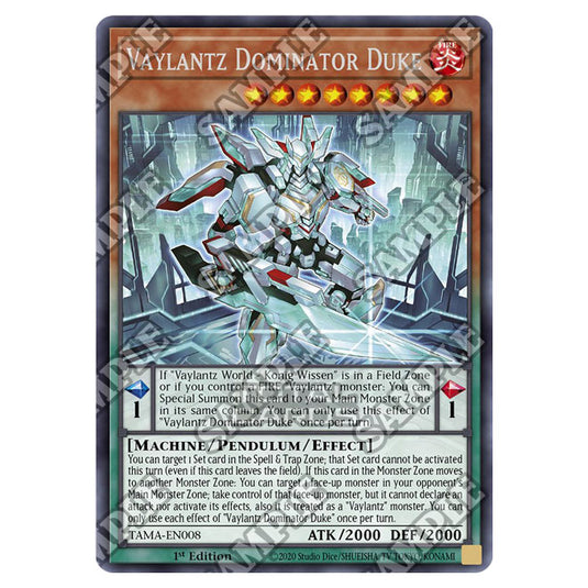 Yu-Gi-Oh! - Tactical Masters - Vaylantz Dominator Duke (Rare) TAMA-EN008