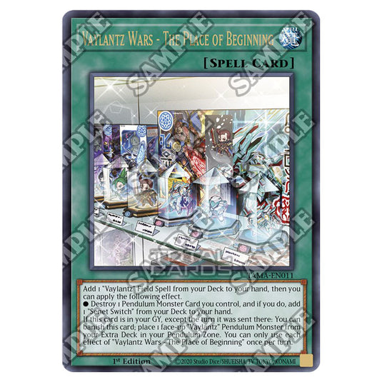 Yu-Gi-Oh! - Tactical Masters - Vaylantz Wars - The Place of Beginning (Ultra Rare) TAMA-EN011