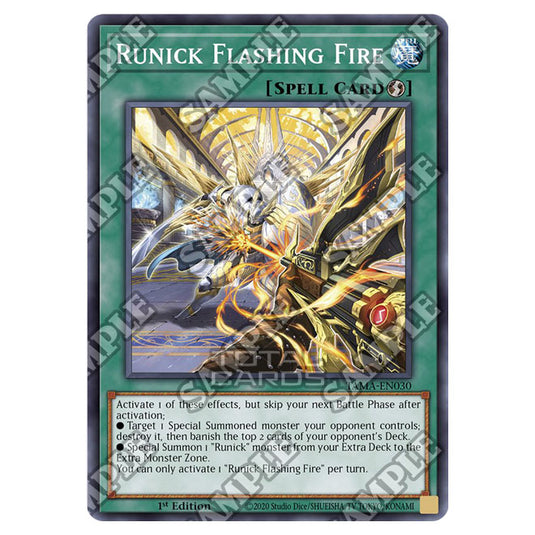Yu-Gi-Oh! - Tactical Masters - Runick Flashing Fire (Super Rare) TAMA- Yu-Gi-Oh! - Tactical Masters - Runick Flashing Fire (Super Rare) TAMA-