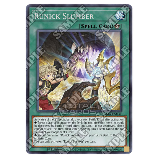 Yu-Gi-Oh! - Tactical Masters - Runick Slumber (Rare) TAMA-EN034 Yu-Gi-Oh! - Tactical Masters - Runick Slumber (Rare) TAMA-EN034