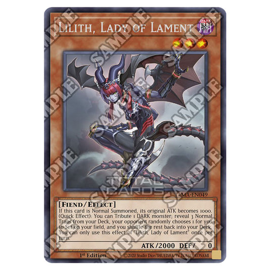 Yu-Gi-Oh! - Tactical Masters - Lilith, Lady of Lament (Rare) TAMA-EN049