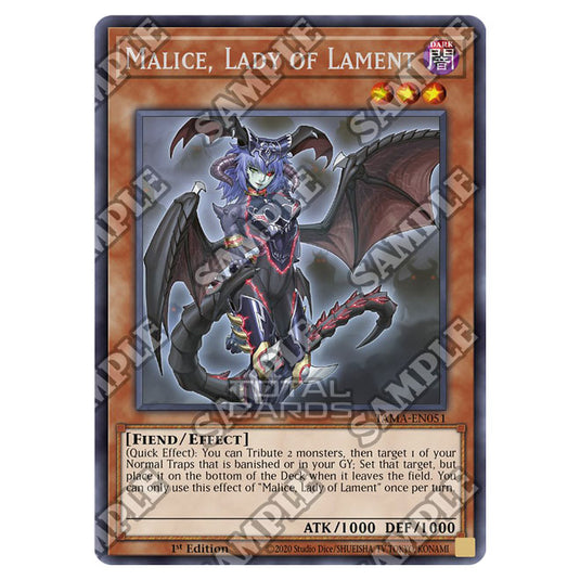 Yu-Gi-Oh! - Tactical Masters - Malice, Lady of Lament (Rare) TAMA-EN051