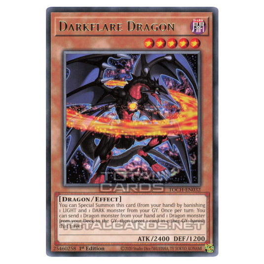 Yu-Gi-Oh! - Toon Chaos - Darkflare Dragon (Rare) TOCH-EN032