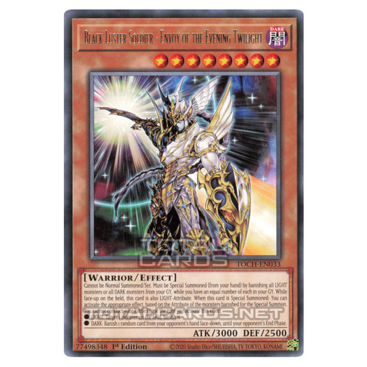 Yu-Gi-Oh! - Toon Chaos - Black Luster Soldier - Envoy of the Evening Twilight (Rare) TOCH-EN033