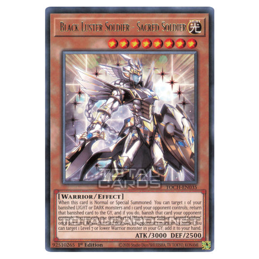 Yu-Gi-Oh! - Toon Chaos - Black Luster Soldier - Sacred Soldier (Rare) TOCH-EN035