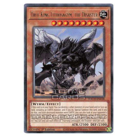 Yu-Gi-Oh! - Toon Chaos - True King Lithosagym, the Disaster (Rare) TOCH-EN038