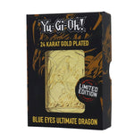 Yu-Gi-Oh! Limited Edition 24K Gold Plated Collectible - Blue Eyes Ultimate Dragon