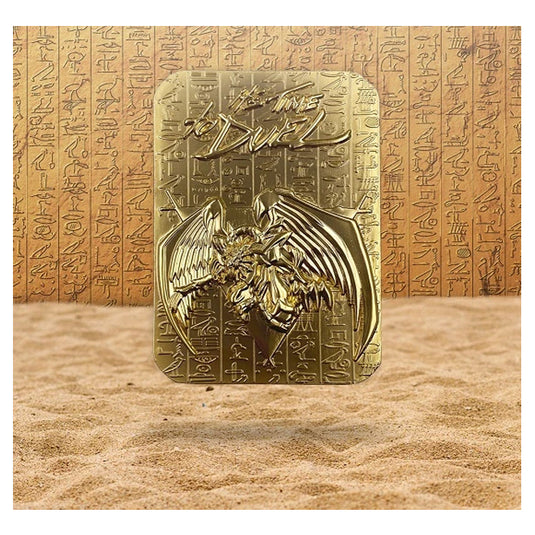 Yu-Gi-Oh! Limited Edition 24K Gold Metal God Card Winged Dragon of Ra