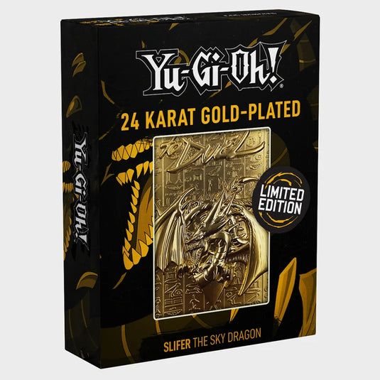 Yu-Gi-Oh! Limited Edition 24K Gold Metal God Card Slifer the Sky Drago