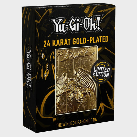 Yu-Gi-Oh! Limited Edition 24K Gold Metal God Card Winged Dragon of Ra