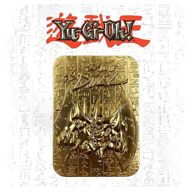 yugioh gold plated god cards Yu-Gi-Oh! Limited Edition 24k Metal Card This Officially Licensed Egyptian God Cards Metal -