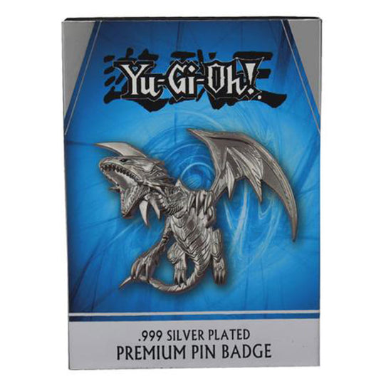 Yu-Gi-Oh! - Blue Eyes White Dragon - Silver Plated XL Premium Pin Badge