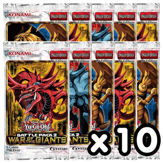 Yu-Gi-Oh - Battle Pack 2: War of the Giants - Booster Packs x10