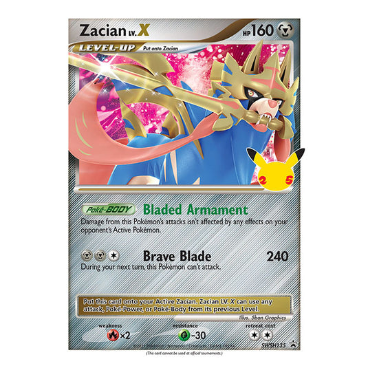 Pokemon - Sword & Shield - SWSH Black Star Promos - Zacian LV.X - SWSH135