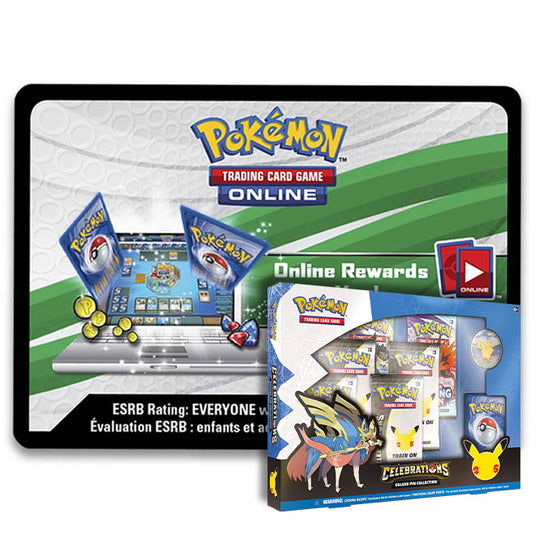 Pokemon - Celebrations - Deluxe Pin Collection - Online Code Card