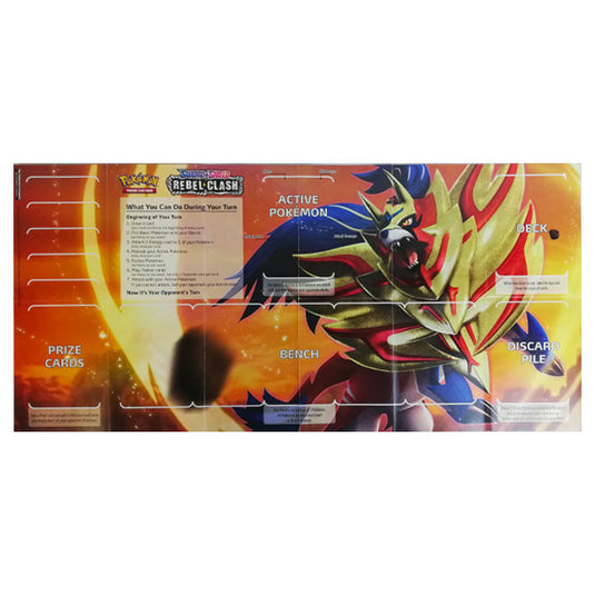 Pokemon - Sword & Shield - Rebel Clash - Prerelease Paper Playmat - Zamazenta