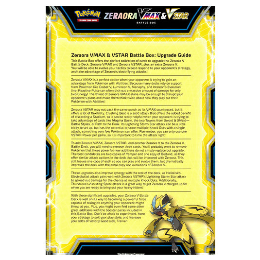 Pokemon - Sword & Shield - Zeraora VSTAR/VMAX - Upgrade Guide