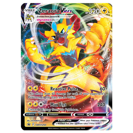 Pokemon - Sword & Shield - SWSH Black Star Promos - Zeraora VMAX - SWSH264