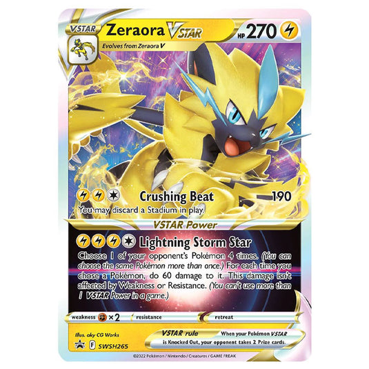 Pokemon - Sword & Shield - SWSH Black Star Promos - Zeraora VSTAR - SWSH265